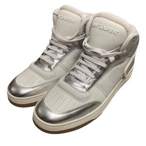 Saint Laurent Leather High Top Trainers